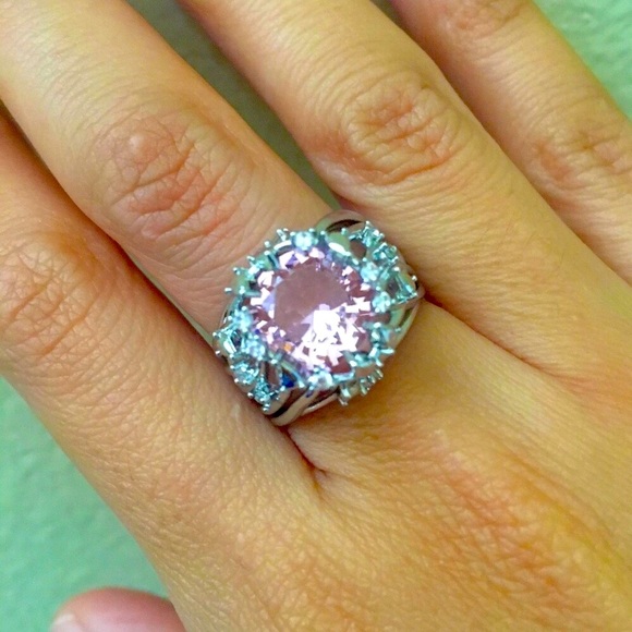 Jewelry - 925 Sterling Pink Sapphire & White Sapphir…